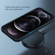 NILLKIN MC026 Portable Button Fast Charging Wireless Charger(Black)