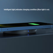 NILLKIN MC026 Portable Button Fast Charging Wireless Charger(Black)