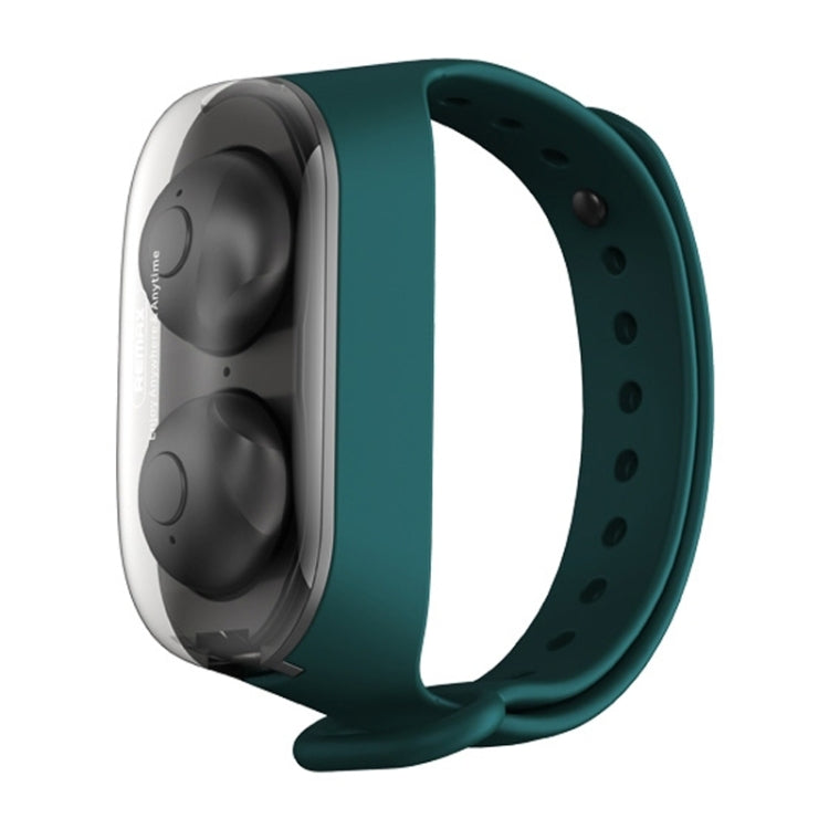 Remax TWS-15 Bluetooth 5.0 Portable Wristband Style True Wireless Stereo Earphone(Green) - free shipping - PMC TechLife - Order now!