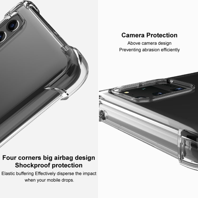 For Motorola Moto G Stylus (2021) IMAK All Coverage Shockproof Airbag TPU Case(Transparent Black) - Motorola Cases by imak | Online Shopping South Africa | PMC TechLife | Buy Now Pay Later Mobicred