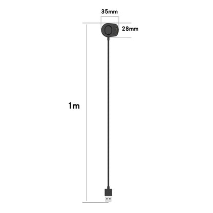 For Suunto 7 USB Magnetic Charging Cable Charger with Data Function & Chip Protection, Length: 1m(Black) -  by PMC Jewellery | Online Shopping South Africa | PMC Jewellery | Buy Now Pay Later Mobicred