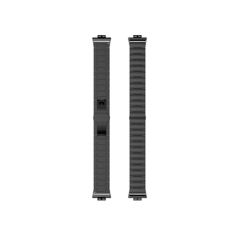 For Huawei Watch Fit Stainless Steel Watch Band(Black) - Watch Bands by PMC Jewellery | Online Shopping South Africa | PMC Jewellery | Buy Now Pay Later Mobicred