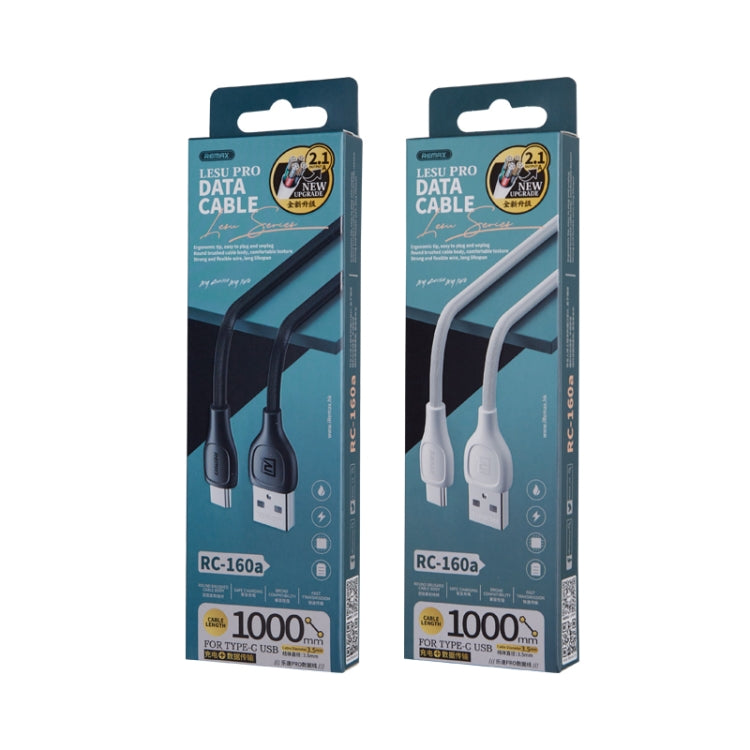 Remax RC-160a 2.1A Type-C / USB-C Lesu Pro Series Charging Data Cable, Length: 1m (White) - free shipping - PMC TechLife - Order now!