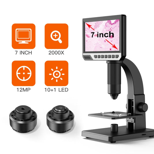 inskam315 7 inch IPS Screen 2000X 12MP HD Digital Microscope - free shipping - PMC Jewellery - Order now!