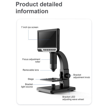 inskam315 7 inch IPS Screen 2000X 12MP HD Digital Microscope - free shipping - PMC Jewellery - Order now!
