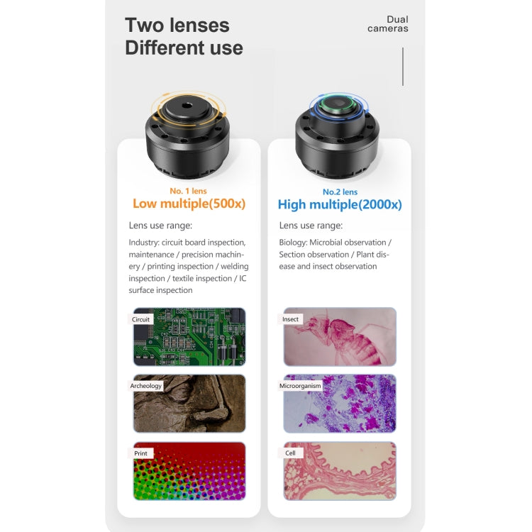 inskam315 7 inch IPS Screen 2000X 12MP HD Digital Microscope - free shipping - PMC Jewellery - Order now!