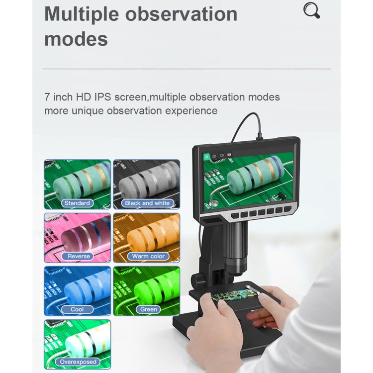 inskam315 7 inch IPS Screen 2000X 12MP HD Digital Microscope - free shipping - PMC Jewellery - Order now!