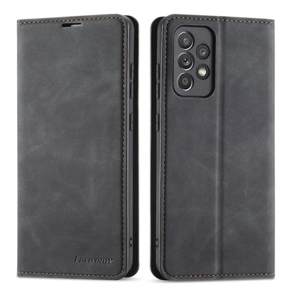 For Samsung Galaxy A52 5G / 4G Forwenw Dream Series Oil Edge Strong Magnetism Horizontal Flip Leather Case with Holder & Card Slots & Wallet & Photo Frame(Black) - Galaxy Phone Cases by Forwenw | Online Shopping South Africa | PMC Jewellery | Buy Now Pay Later Mobicred