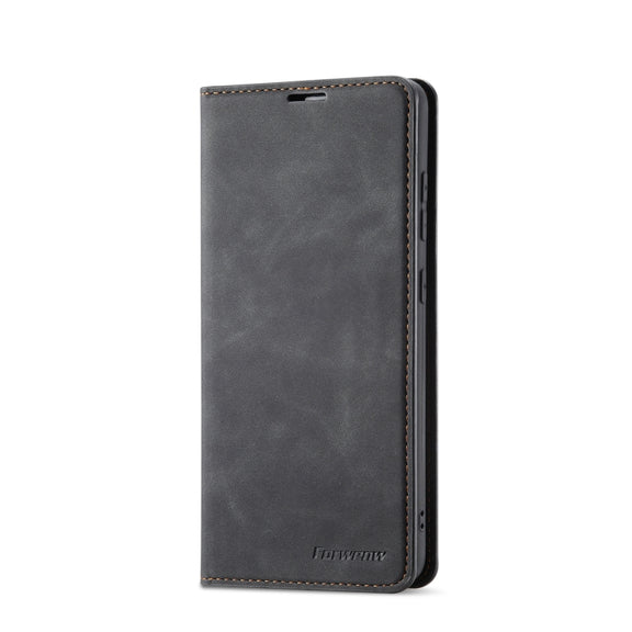 For Samsung Galaxy A52 5G / 4G Forwenw Dream Series Oil Edge Strong Magnetism Horizontal Flip Leather Case with Holder & Card Slots & Wallet & Photo Frame(Black)