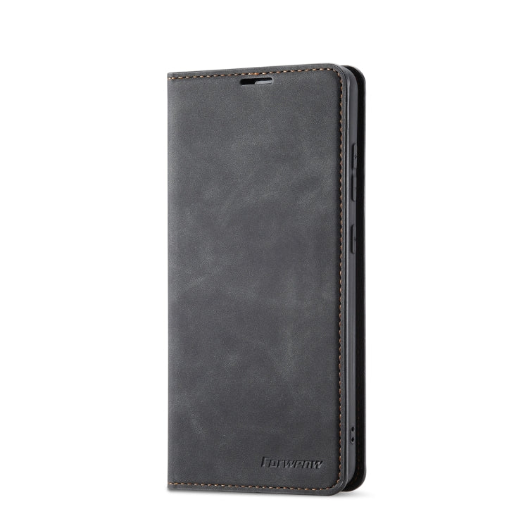 For Samsung Galaxy A52 5G / 4G Forwenw Dream Series Oil Edge Strong Magnetism Horizontal Flip Leather Case with Holder & Card Slots & Wallet & Photo Frame(Black)