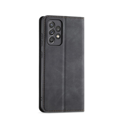 For Samsung Galaxy A52 5G / 4G Forwenw Dream Series Oil Edge Strong Magnetism Horizontal Flip Leather Case with Holder & Card Slots & Wallet & Photo Frame(Black) - Galaxy Phone Cases by Forwenw | Online Shopping South Africa | PMC Jewellery | Buy Now Pay Later Mobicred
