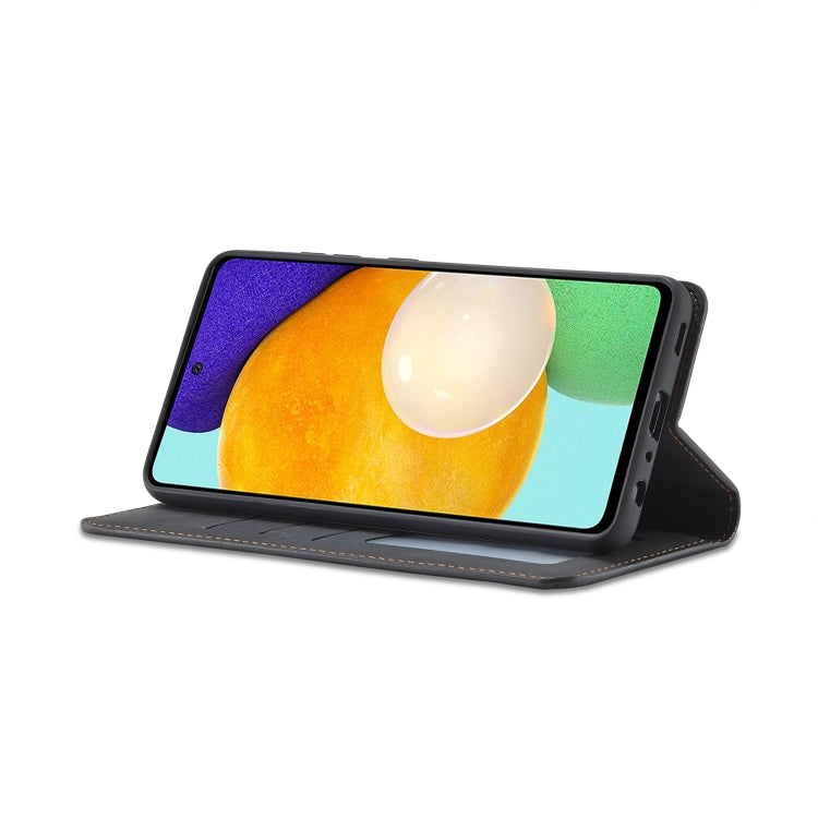 For Samsung Galaxy A52 5G / 4G Forwenw Dream Series Oil Edge Strong Magnetism Horizontal Flip Leather Case with Holder & Card Slots & Wallet & Photo Frame(Black) - Galaxy Phone Cases by Forwenw | Online Shopping South Africa | PMC Jewellery | Buy Now Pay Later Mobicred