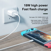 WK WP-U57 Max 18W Maxspeed QC3.0 Fast Charger + USB to 8 Pin Data Cable, Plug Type:US Plug