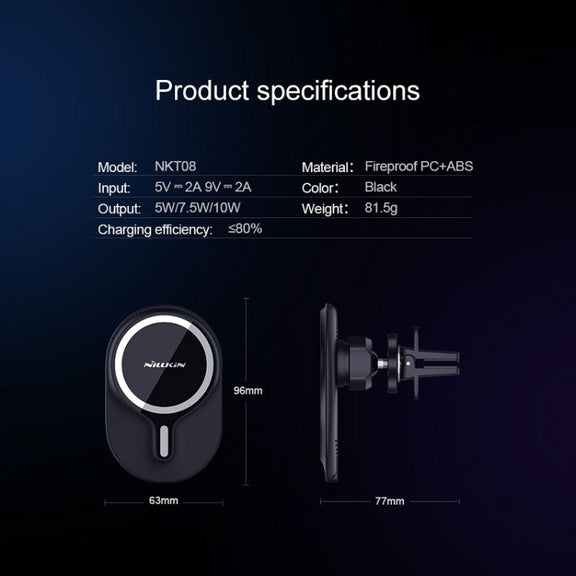 NILLKIN MagRoad Magnetic Car Holder with Wireless Charging