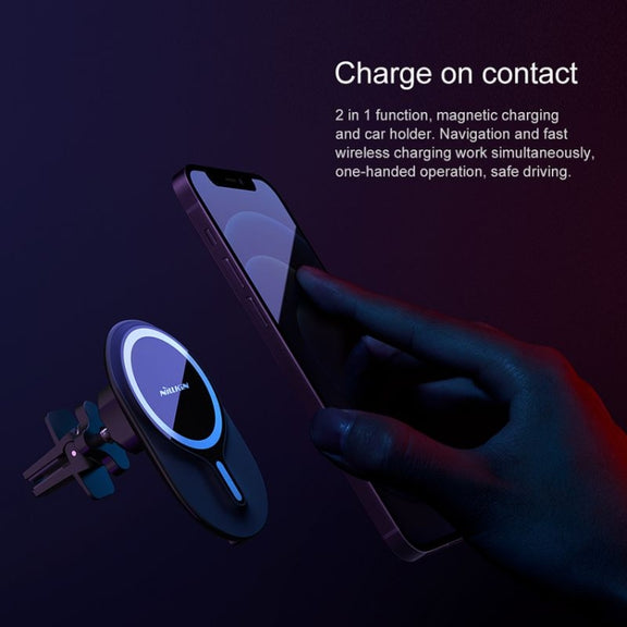 NILLKIN MagRoad Magnetic Car Holder with Wireless Charging