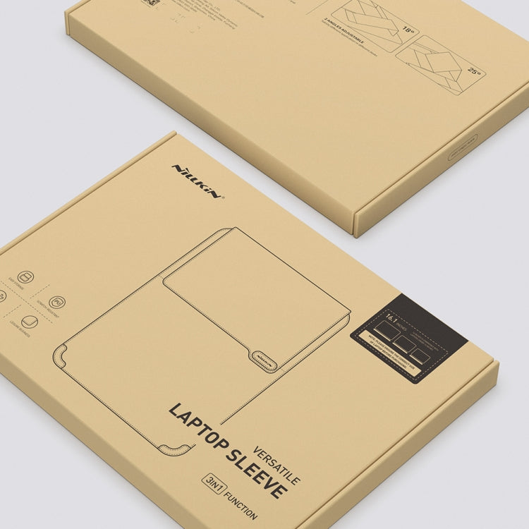 NILLKIN Water Wave Texture Versatile Laptop Sleeve For 14.0 inch and Below(Brown) - free shipping - PMC TechLife - Order now!