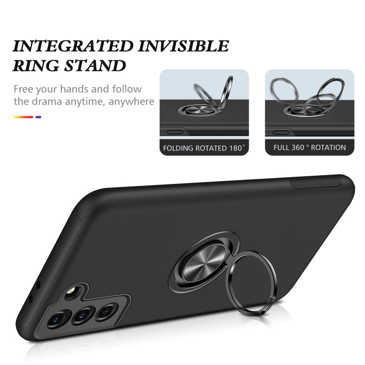 For Samsung Galaxy S21 5G PC + TPU Shockproof Magnetic Protective Case with Invisible Ring Holder(Black) - free shipping - PMC TechLife - Order now!