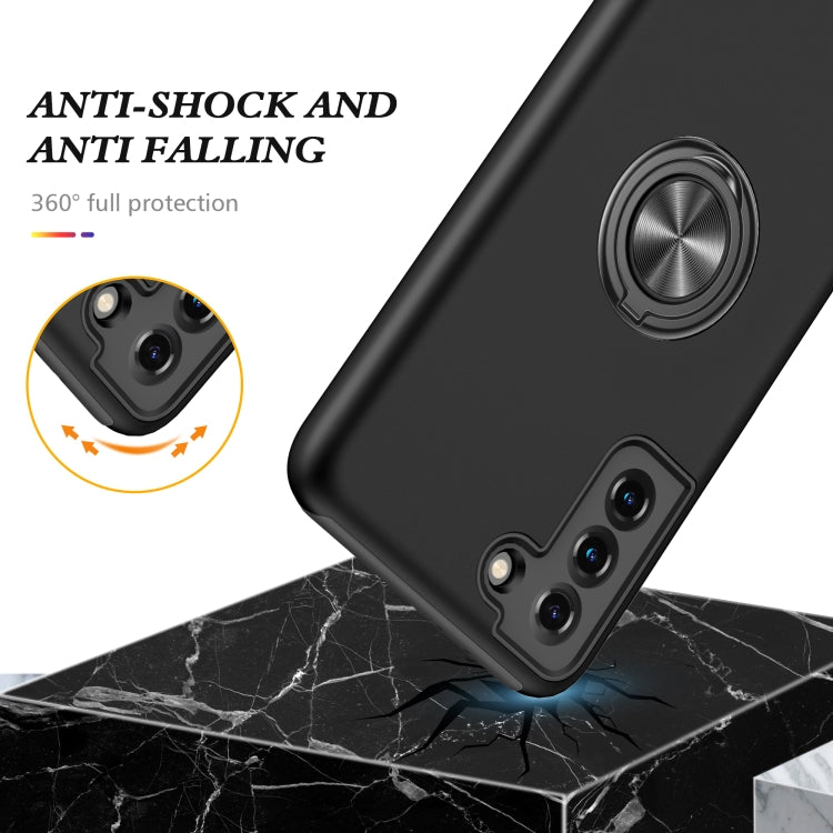 For Samsung Galaxy S21 5G PC + TPU Shockproof Magnetic Protective Case with Invisible Ring Holder(Black) - free shipping - PMC TechLife - Order now!