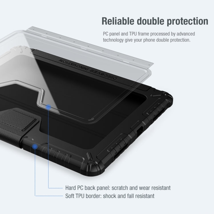 NILLKIN Armoured Pro Flip Cover Leather Case With Stand & Pen Slot & Sleep Function For iPad Air 2022 / 2020 10.9 / Air 4 / Pro 11 inch (2020) - free shipping - PMC Jewellery - Order now!