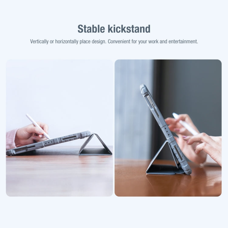 NILLKIN Armoured Pro Flip Cover Leather Case With Stand & Pen Slot & Sleep Function For iPad Air 2022 / 2020 10.9 / Air 4 / Pro 11 inch (2020) - free shipping - PMC Jewellery - Order now!