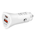 YSY-313PD20W QC3.0 USB + PD 20W USB-C / Type-C Triangle Dual Ports Fast Charging Car Charger(White) - Car Charger by PMC TechLife | Online Shopping South Africa | PMC TechLife