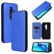 For Blackview BV6300 Pro Carbon Fiber Texture Horizontal Flip TPU + PC + PU Leather Case with Card Slot(Blue) - free shipping - PMC TechLife - Order now!