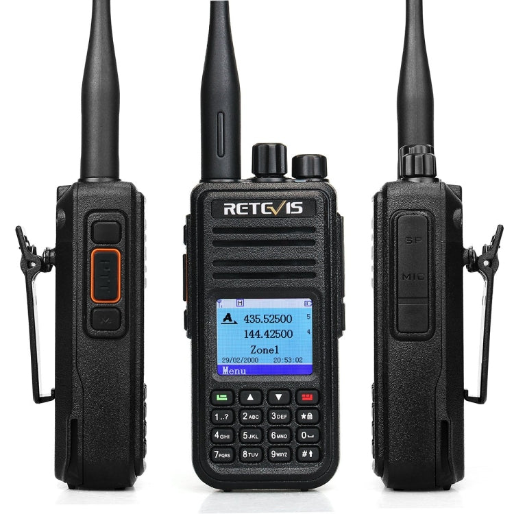 RETEVIS RT3S 136-174MHz + 400-480MHz 3000CH Handheld DMR Digital Two Way Radio Walkie Talkie, GPS Version - free shipping - PMC Jewellery - Order now!