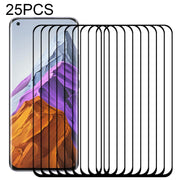 For Xiaomi Mi 11 Pro 25 PCS Full Glue 9H HD 3D Curved Edge Tempered Glass Film(Black)