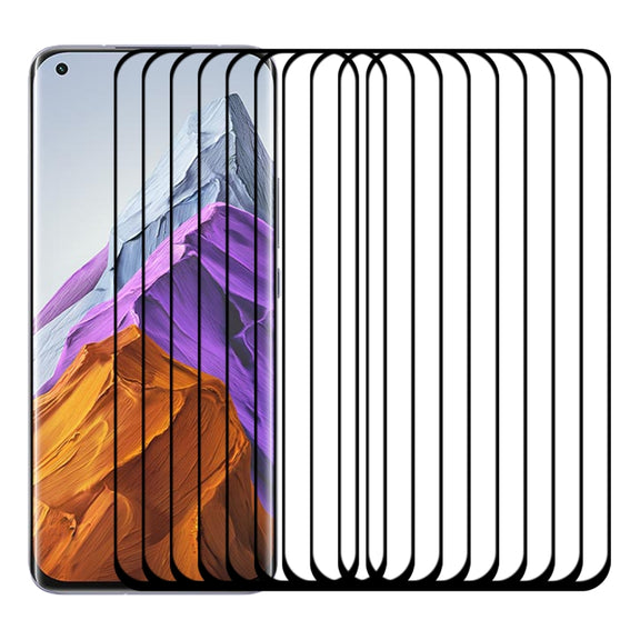 For Xiaomi Mi 11 Pro 25 PCS Full Glue 9H HD 3D Curved Edge Tempered Glass Film(Black)