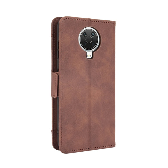 For Nokia G10 / G20 / 6.3 Skin Feel Calf Pattern Horizontal Flip Leather Case with Holder & Card Slots & Photo Frame(Brown)
