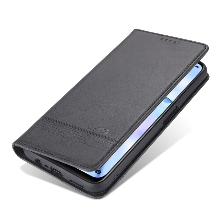 For OPPO A74 (5G) AZNS Magnetic Calf Texture Horizontal Flip Leather Case with Card Slots & Holder & Wallet(Black) - OPPO Cases by AZNS | Online Shopping South Africa | PMC TechLife | Buy Now Pay Later Mobicred