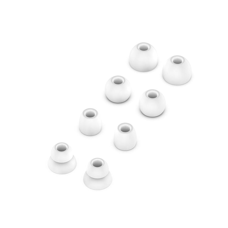 4 Pairs Wireless Earphone Replaceable Silicone Ear Cap Earplugs for Huawei FreeBuds 4i / FreeLace Pro / Active Noise Canceling Earphones 3(White) - Anti-dust & Ear Caps by PMC TechLife | Online Shopping South Africa | PMC TechLife
