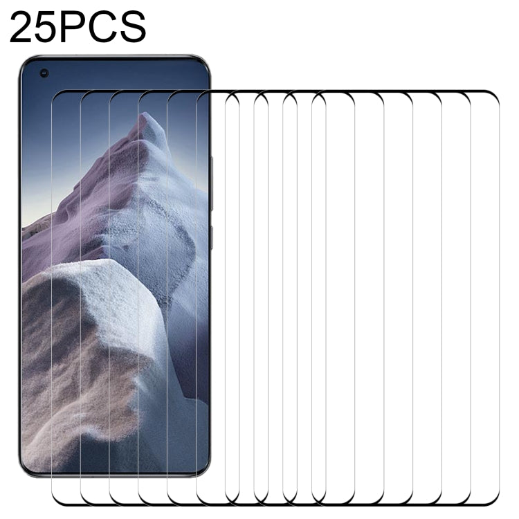 For Xiaomi Mi 11 Ultra 25 PCS 3D Curved Edge Full Screen Tempered Glass Film - Mi 11 Ultra Tempered Glass by PMC TechLife | Online Shopping South Africa | PMC TechLife
