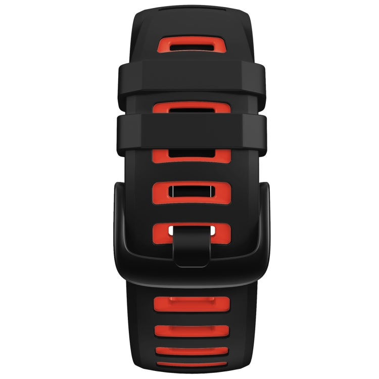 Compatible with Garmin Instinct / Instinct Esports Two-color Silicone Watch Band(Black+Red) - Watch Bands by PMC TechLife | Online Shopping South Africa | PMC TechLife | Buy Now Pay Later Mobicred