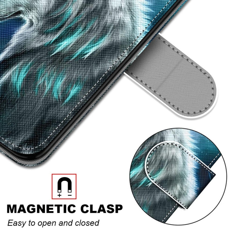For Xiaomi Redmi Note 10 5G Coloured Drawing Cross Texture Horizontal Flip PU Leather Case with Holder & Card Slots & Wallet & Lanyard(Pensive Wolf) - free shipping - PMC TechLife - Order now!