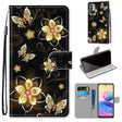 For Xiaomi Redmi Note 10 5G Coloured Drawing Cross Texture Horizontal Flip PU Leather Case with Holder & Card Slots & Wallet & Lanyard(Gold Diamond Butterfly) - free shipping - PMC TechLife - Order now!