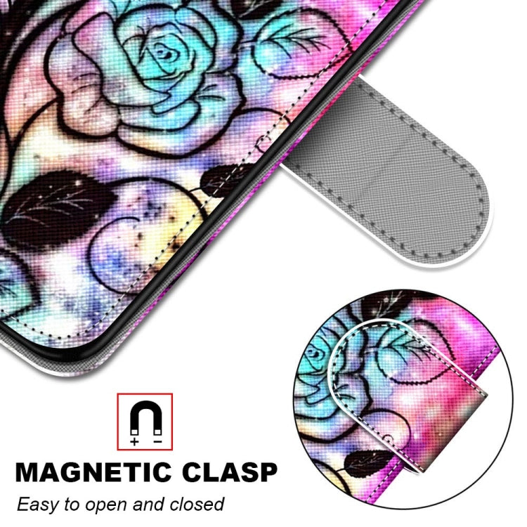 For Xiaomi Redmi Note 10 5G Coloured Drawing Cross Texture Horizontal Flip PU Leather Case with Holder & Card Slots & Wallet & Lanyard(Color Bottom Hollow Flower) - free shipping - PMC TechLife - Order now!