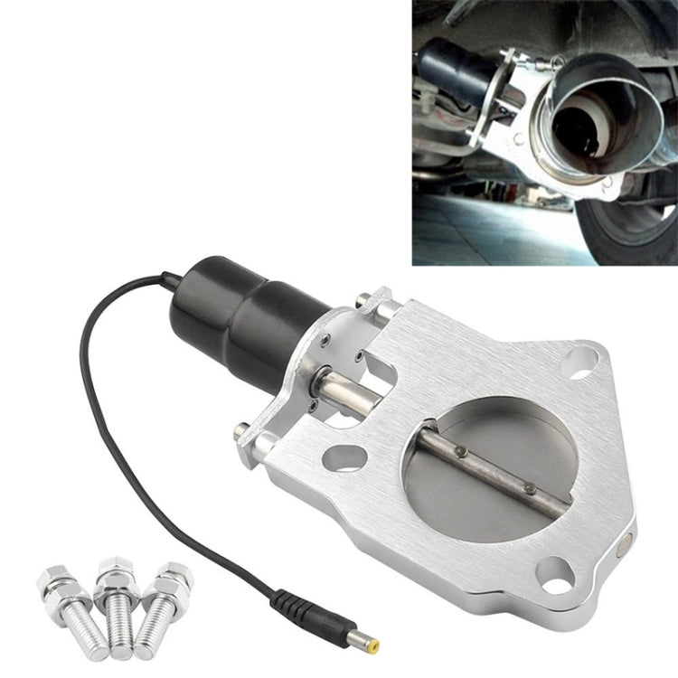 Universal Car Stainless Steel Racing Electric Exhaust Cutout Valves Control Motor, Size:2 inch