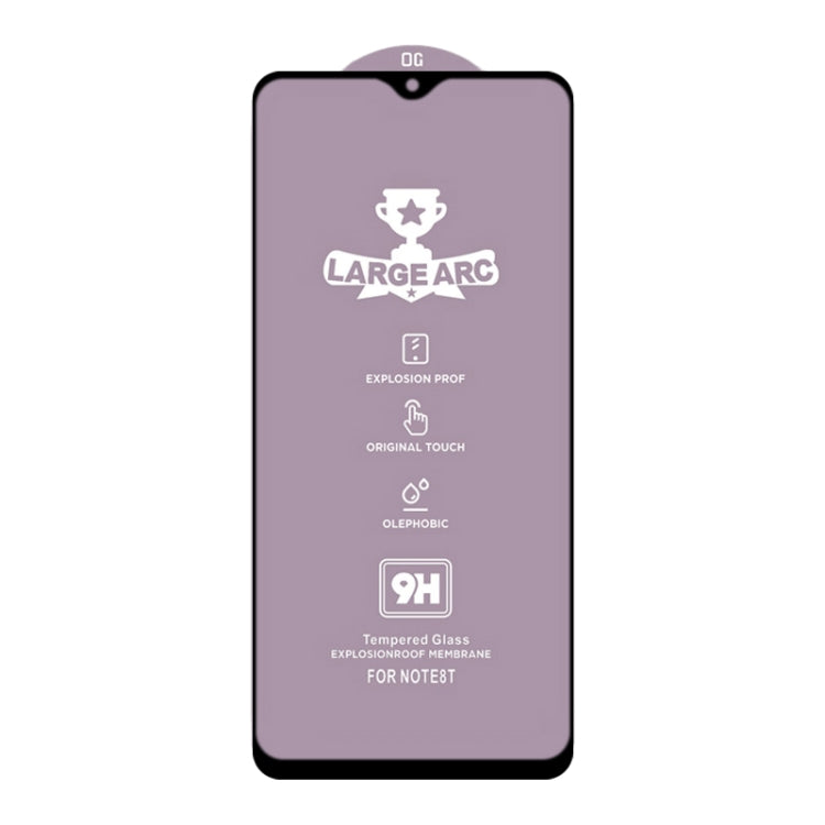 For Xiaomi Poco M2 25 PCS 9H HD Large Arc High Alumina Full Screen Tempered Glass Film