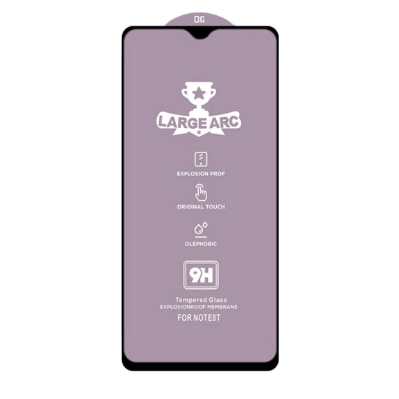 For Xiaomi Redmi Note 9 4G 25 PCS 9H HD Large Arc High Alumina Full Screen Tempered Glass Film