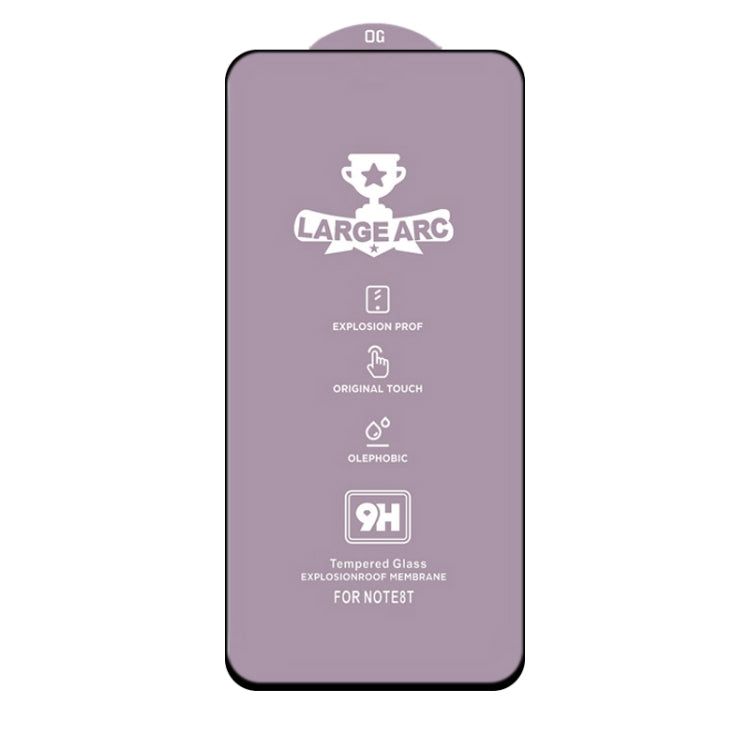 For Xiaomi Redmi Note 9 5G 25 PCS 9H HD Large Arc High Alumina Full Screen Tempered Glass Film