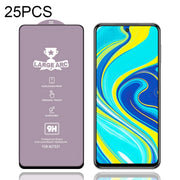 For Xiaomi Redmi Note 9S / Note 10 Lite 25 PCS 9H HD Large Arc High Alumina Full Screen Tempered Glass Film