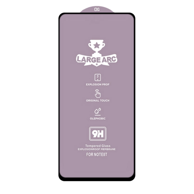 For Xiaomi Redmi Note 9T 25 PCS 9H HD Large Arc High Alumina Full Screen Tempered Glass Film