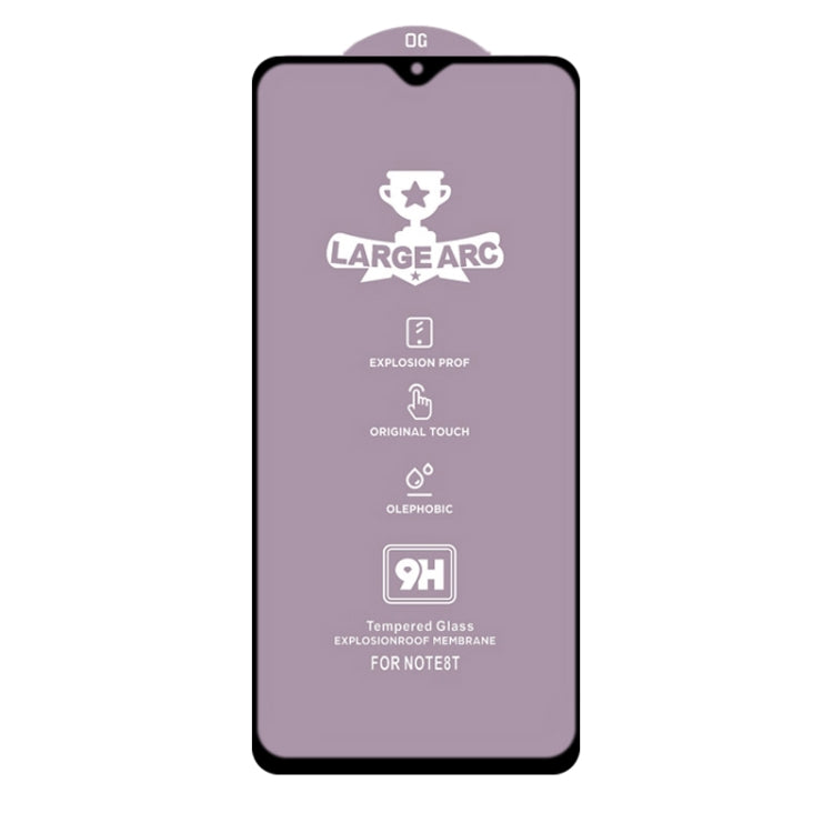 For Xiaomi Redmi 9T 25 PCS 9H HD Large Arc High Alumina Full Screen Tempered Glass Film