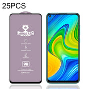 For Xiaomi Redmi 10X 4G 25 PCS 9H HD Large Arc High Alumina Full Screen Tempered Glass Film