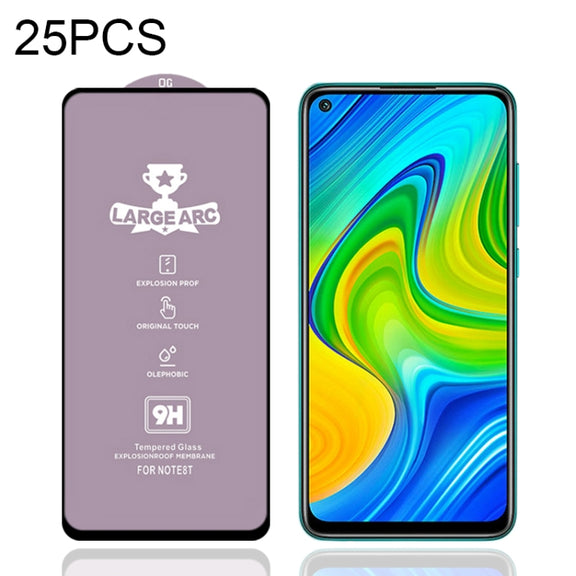 For Xiaomi Redmi 10X 4G 25 PCS 9H HD Large Arc High Alumina Full Screen Tempered Glass Film