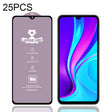 For Xiaomi Redmi 9 (India Version) 25 PCS 9H HD Large Arc High Alumina Full Screen Tempered Glass Film -  by PMC TechLife | Online Shopping South Africa | PMC TechLife