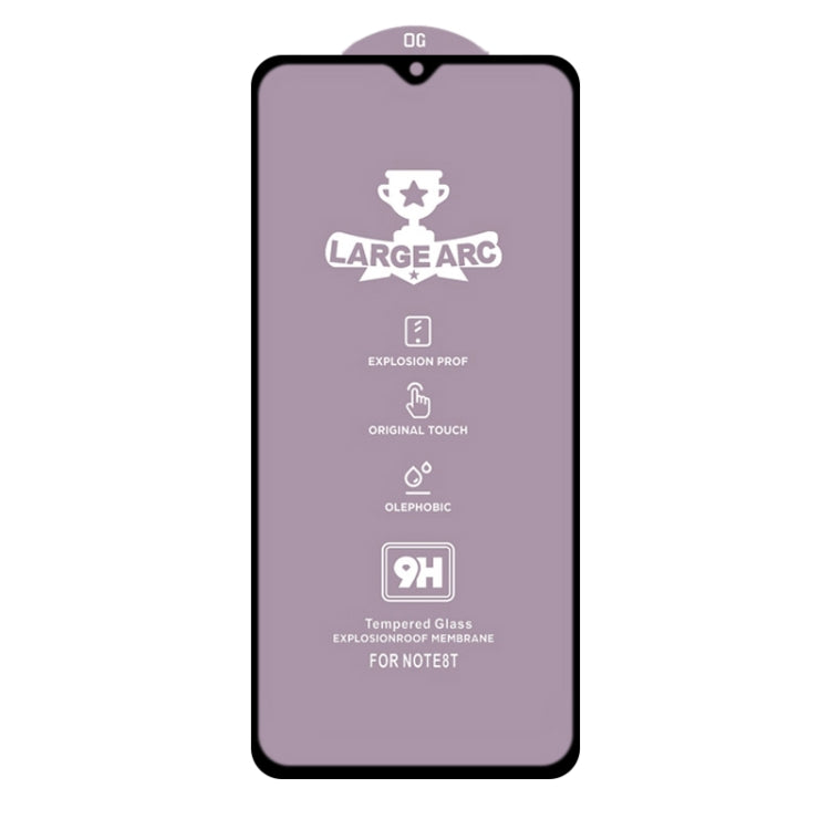 For Xiaomi Redmi 9 (India Version) 25 PCS 9H HD Large Arc High Alumina Full Screen Tempered Glass Film
