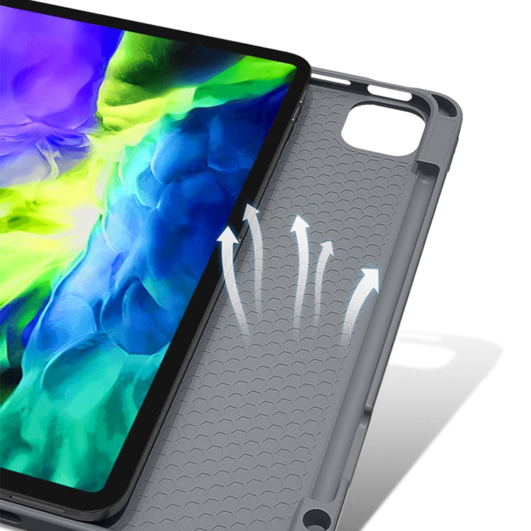 For iPad Pro 12.9 2022 / 2021 / 2020 Mutural Multi-fold Smart Leather Tablet Case(Black) - free shipping - PMC Jewellery - Order now!