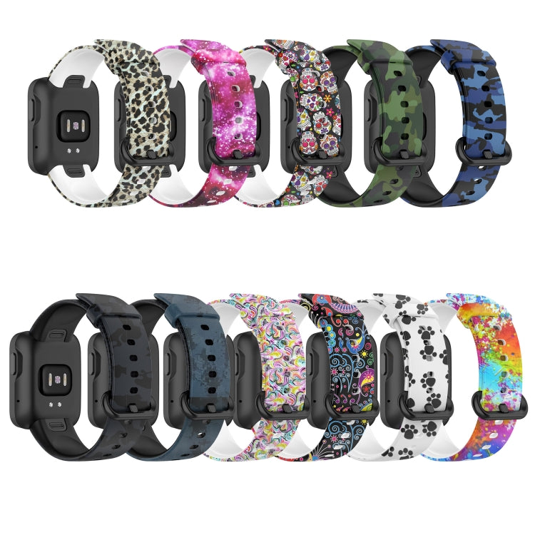 For Xiaomi Mi Watch Lite / Redmi Watch Silicone Printing Replacement Watchband(Camouflage Green) - free shipping - PMC TechLife - Order now!